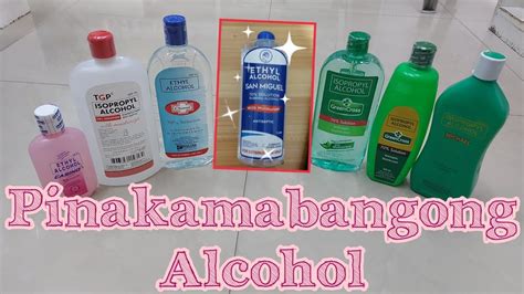 MGA PRESYO NG ALCOHOL AT PINAKAMABANGONG .